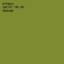 #7F8A31 - Wasabi Color Image