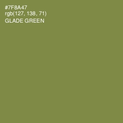 #7F8A47 - Glade Green Color Image