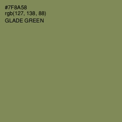 #7F8A58 - Glade Green Color Image