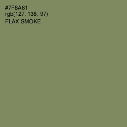 #7F8A61 - Flax Smoke Color Image