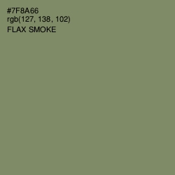 #7F8A66 - Flax Smoke Color Image