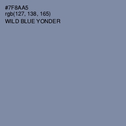 #7F8AA5 - Wild Blue Yonder Color Image