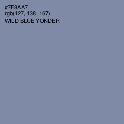 #7F8AA7 - Wild Blue Yonder Color Image