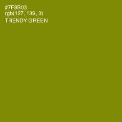 #7F8B03 - Trendy Green Color Image