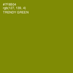 #7F8B04 - Trendy Green Color Image