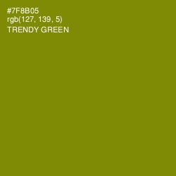 #7F8B05 - Trendy Green Color Image