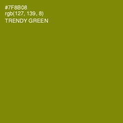 #7F8B08 - Trendy Green Color Image