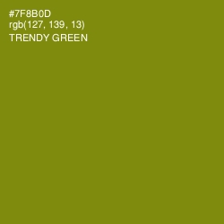 #7F8B0D - Trendy Green Color Image