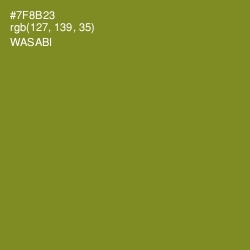 #7F8B23 - Wasabi Color Image