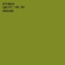 #7F8B24 - Wasabi Color Image