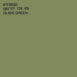 #7F8B5D - Glade Green Color Image
