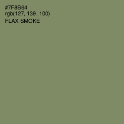 #7F8B64 - Flax Smoke Color Image