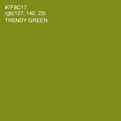 #7F8C17 - Trendy Green Color Image