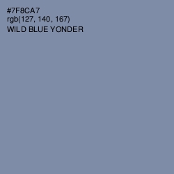 #7F8CA7 - Wild Blue Yonder Color Image