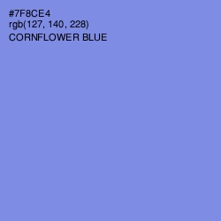 #7F8CE4 - Cornflower Blue Color Image