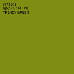#7F8D13 - Trendy Green Color Image