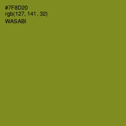 #7F8D20 - Wasabi Color Image