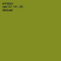 #7F8D21 - Wasabi Color Image