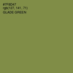 #7F8D47 - Glade Green Color Image