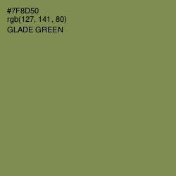 #7F8D50 - Glade Green Color Image