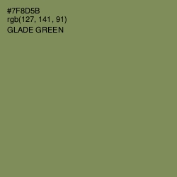 #7F8D5B - Glade Green Color Image