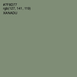 #7F8D77 - Xanadu Color Image