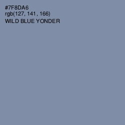 #7F8DA6 - Wild Blue Yonder Color Image