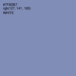 #7F8DB7 - Wild Blue Yonder Color Image