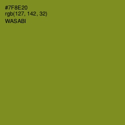 #7F8E20 - Wasabi Color Image