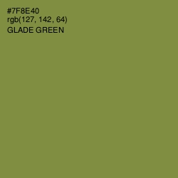 #7F8E40 - Glade Green Color Image