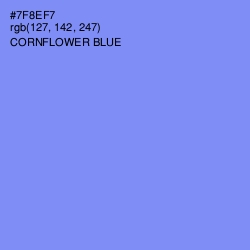 #7F8EF7 - Cornflower Blue Color Image