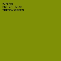 #7F8F06 - Trendy Green Color Image
