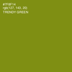 #7F8F14 - Trendy Green Color Image