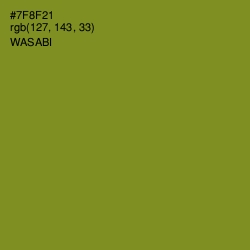 #7F8F21 - Wasabi Color Image