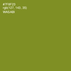 #7F8F23 - Wasabi Color Image