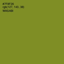 #7F8F26 - Wasabi Color Image