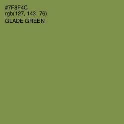#7F8F4C - Glade Green Color Image