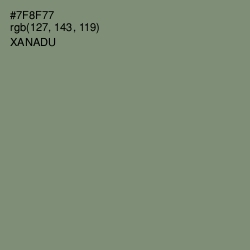 #7F8F77 - Xanadu Color Image