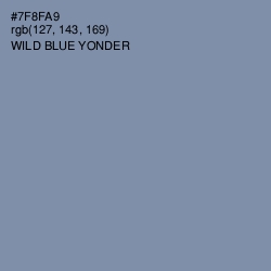 #7F8FA9 - Wild Blue Yonder Color Image