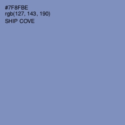 #7F8FBE - Ship Cove Color Image