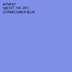 #7F8FE7 - Cornflower Blue Color Image