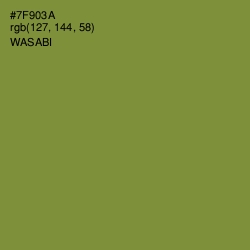 #7F903A - Wasabi Color Image
