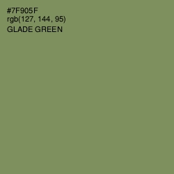 #7F905F - Glade Green Color Image