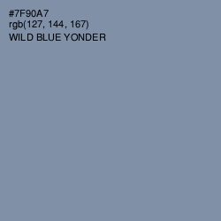 #7F90A7 - Wild Blue Yonder Color Image