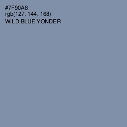 #7F90A8 - Wild Blue Yonder Color Image