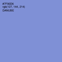 #7F90D6 - Danube Color Image