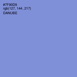 #7F90D9 - Danube Color Image