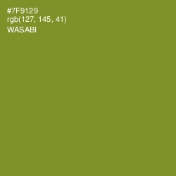 #7F9129 - Wasabi Color Image