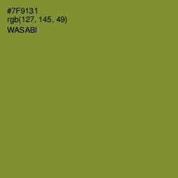 #7F9131 - Wasabi Color Image