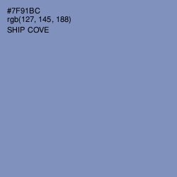 #7F91BC - Ship Cove Color Image